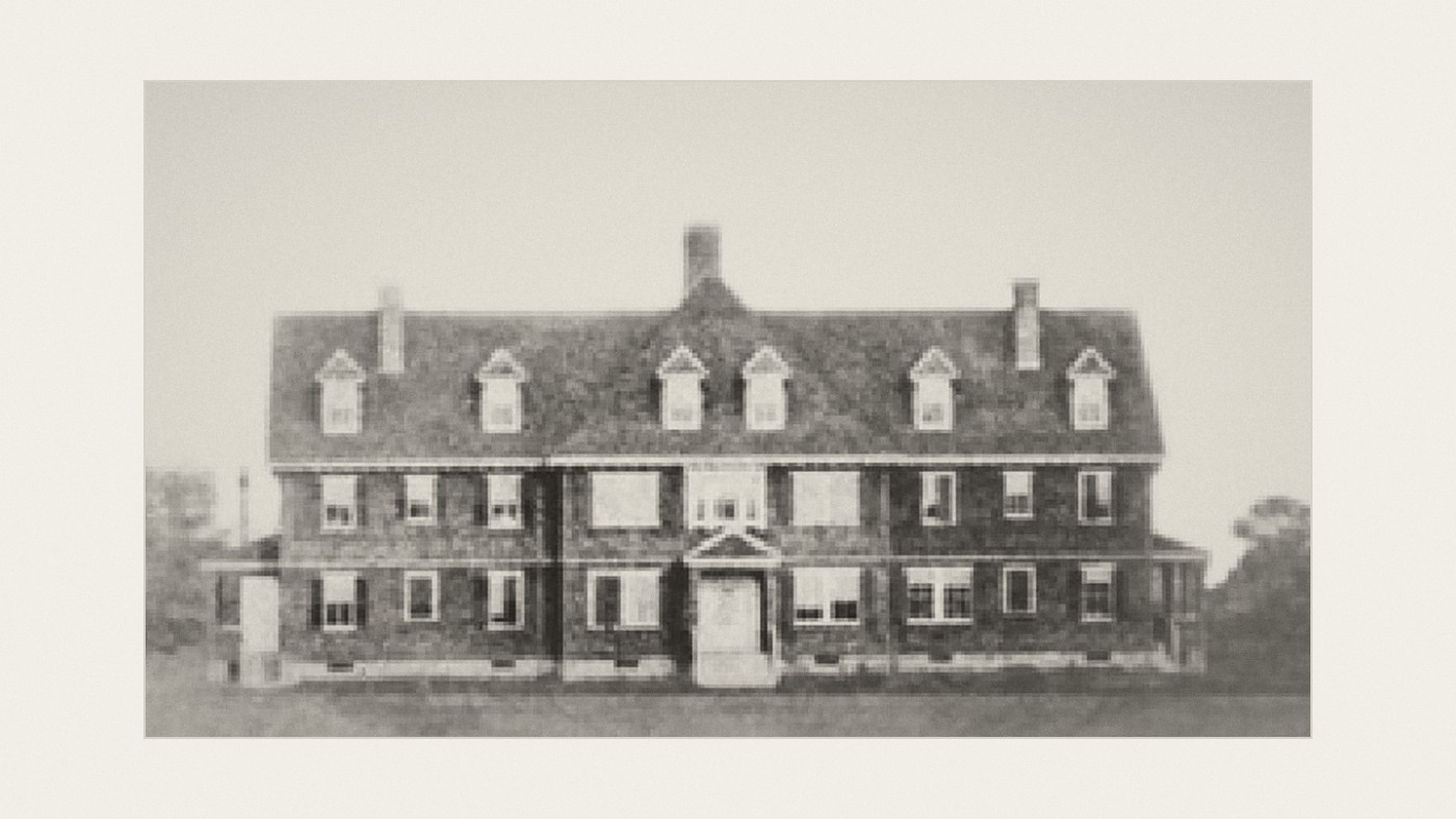 78 Fox Hill Street, Westwood, in an archival photograph from around 1900